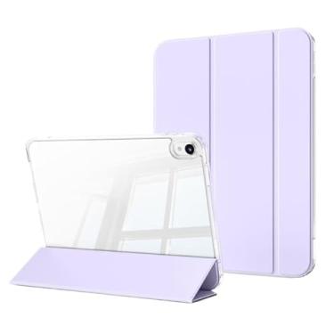 Imagem de Capa Acrílica Transparente iPad 7/8/9/10/11（A16）,ipad mini e Samsung A9 plus com porta Apple Pencil capa kindle， 11ª geração(ipad 11 (A16),Roxo)