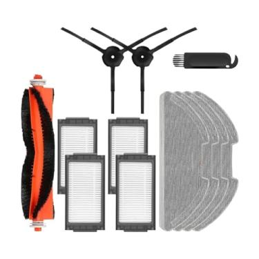 Imagem de Main/Side Brush Hepa Filter Mop Cloths Main Brush Cover Compatible With XiaoMi Mijia Robot Vacuum-Mop Pro / 2 Pro / MJSTS1 Spare Parts(Clear)