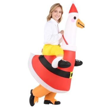 Imagem de Wabolay Fantasia de ganso inflável para adultos, fantasia de ganso para homens e mulheres