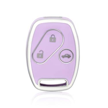 Imagem de Capa para chave de controle remoto de carro de TPU para Honda Accord Civic CRV CR-V Pilot Insight Ridgeline protetor suporte bolsa acessórios