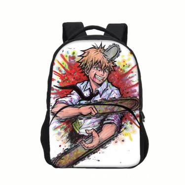 Imagem de Mochila escolar Anime Schoolbag Chainserras para crianças