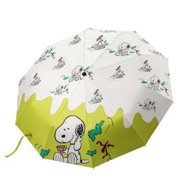 Imagem de Guarda-chuva portátil à prova de vento, dobrável, leve, Snoopys Anime