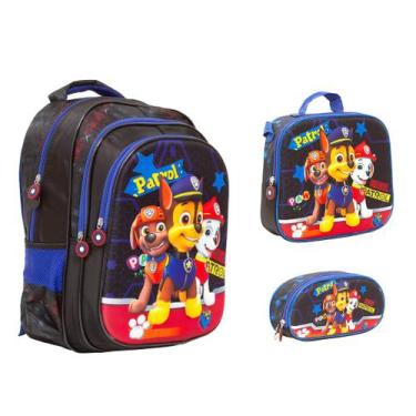 Imagem de Kit Mochila Infantil Patrulha Canina Costas Grande Reforçada - TOYS 2U