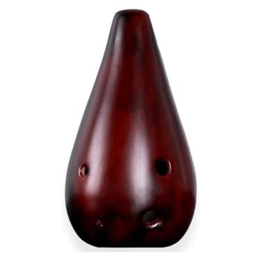 Imagem de WYNSJDBB ocarina 6-Hole Ocarina Mid-Tone F Tune Entry Ocarina tocando instrumento musical adequado para iniciantes entrada profissional Ocarina adultos crianças iniciantes, marrom