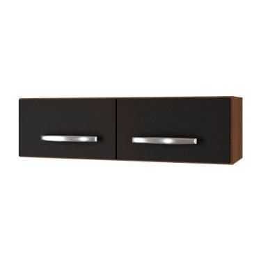 Imagem de Armário Aério 2 Portas Cozinha Aério íris Mb1 79cm Cor Savana Preto Pc