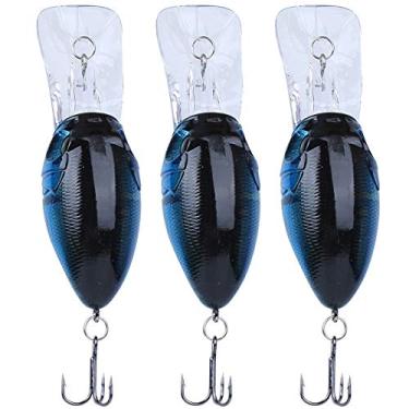 Imagem de 3 PCS Gancho de mergulho profundo Scrapper Isca Simulação artificial Isca realista Equipamento de pesca para pesca em água salgada em água doce Material ABS 50g 1# 2# 3# 4# 5# (4#)
