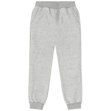 Imagem de Calça Jogger infantil menino em moletom Brandili, 1, Cinza