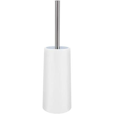 Imagem de Escova de vaso sanitário, 2 peças, escova de vaso sanitário com suporte, conjunto de limpeza de escova de aço inoxidável, conjunto de escova de banheiro, suporte de escova de vaso sanitário (azul