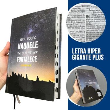 Imagem de Bíblia Sagrada Tudo Posso Naquele que me Fortalece Letra Hiper Gigante