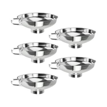 Imagem de Funil De Aço Inoxidável De Boca Larga Multifuncional Fácil De Limpar P