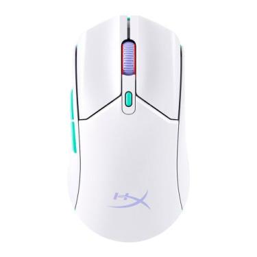 Imagem de Mouse gamer sem fio hyperx pulsefire haste 2 core branco 8r2e7aa