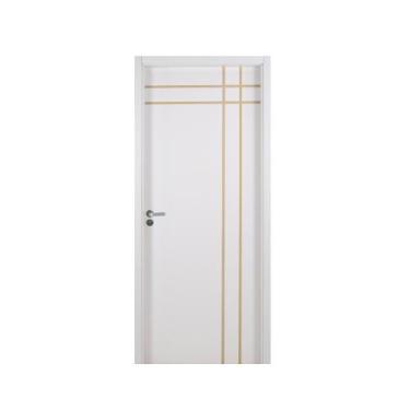 Imagem de Kit Porta de Madeira Decorada 215x84cm com Batente de MDF Ultra 16cm M