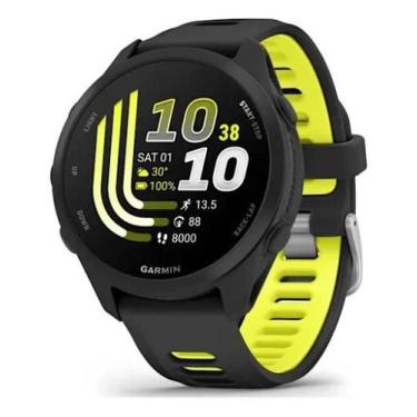 Imagem de Relógio Gps Garmin Forerunner 170 Preto Touch Unissex Esporte Monitor 