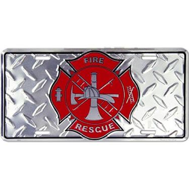 Imagem de Signs 4 Fun Diâmetro do emblema do bombeiro SLFM, placa de licença