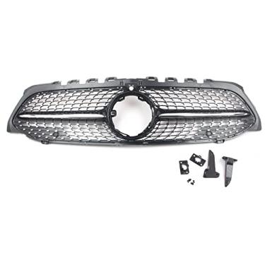 Imagem de FINMOKAL Grade frontal preta brilhante para Benz Classe A W177 A200 A250 A35 2019-2022