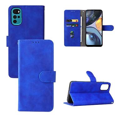 Imagem de YUNCHAO Caixa de telefone Para Motorola Moto G22 Sentir Sentir Textura de Fuz Magnética Caixa de Telefone PU capa para celular