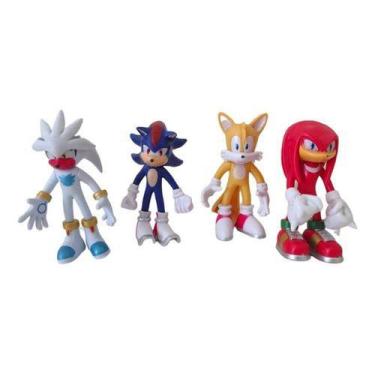 Kit 6 Bonecos Sonic & Seus Amigos Coleção Infantil Filme - Araujo