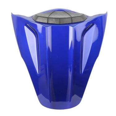 Imagem de Capa de assento traseiro de motocicleta carenagem capota traseira de passageiro cauda ABS capa de extremidade adequada para Kawasaki Ninja ZX10R ZX-10R 2011-2015 (azul)