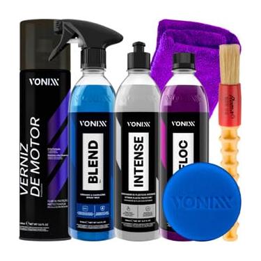 Imagem de Kit Shampoo V-Floc Cera Blend Verniz de Motor Intense Vonixx