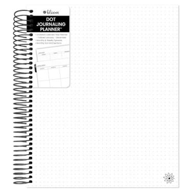 Imagem de bloom daily planners Planejador de calendário sem data para uso diário - Caderno de agendas de estilo de grade semanal/mensal essencial (17,78 cm x 22,86 cm) - V2