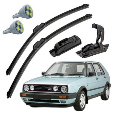 Imagem de Palheta Limpador Parabrisa VW Golf 1987 A 1992 + Pingo T10 - Tiger Aut