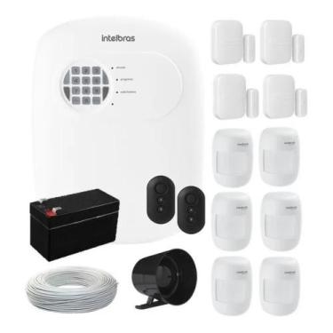 Imagem de Kit Alarme Intelbras Residencial Comercial 10 Sensor Via App
