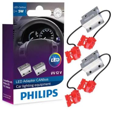 Imagem de Canceller Adaptador Led T10 Canbus 12V 5W Philips 12956X2