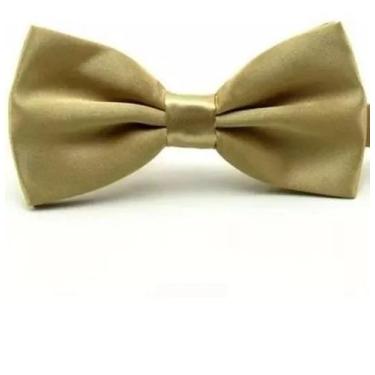 Imagem de Gravata Borboleta Social Com Regulador Ref: 247 - karecato, Bege, Infa