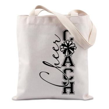 Imagem de TIIMG Cheer Coach Gift Cheerleader Appreciate Gift Cheer Era Cheer Mom Gift Cheerleader Celebration Gift Tote Bag, Bolsa Cheer Coach, big