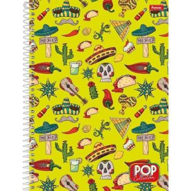 Imagem de Caderno Espiral Pop Collection Mexico 96fls - Foroni