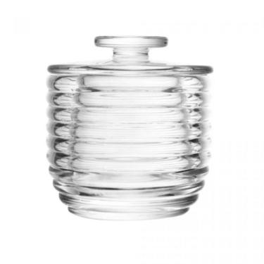 Imagem de Manteigueira Francesa Colmeia de Vidro Luxo Mesa Posta Lyor