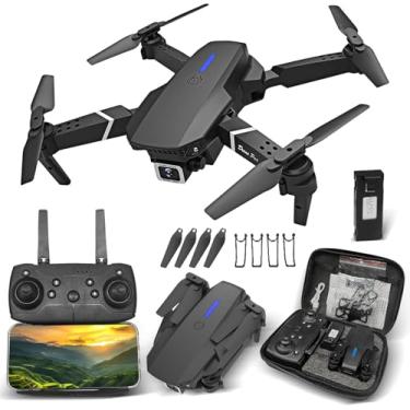 Imagem de E88 Drone Com Camera Drone Profissional 1080p HD 4K FPV WiFi Mini Controle Remoto DroneQuadricóptero Com Bolsa De Transporte