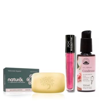 Imagem de Beleza Natural: Kit Com Sérum, Sabonete E Gloss Hidratante