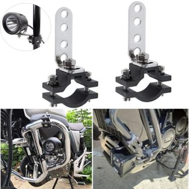 Imagem de Barra de luz para motocicleta, suporte de 3,0 cm, suporte de montagem para bicicleta de motocicleta, suporte para barras, braçadeiras de tubo off-road, suportes de montagem para luzes LED de trabalho