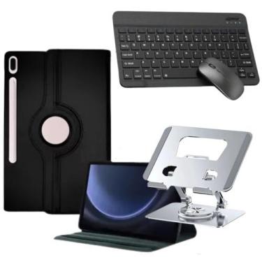 Imagem de Capa Giratoria Para Samsung Galaxy Tab S9 10.9 + Teclado Mouse+ Suport
