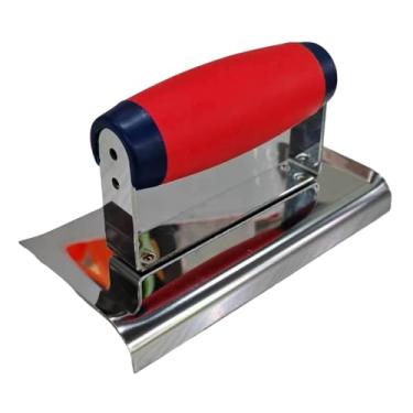 Imagem de Fenteer Desempenadeira de gesso, ferramenta de concreto, desempenadeira de drywall multiuso, cabo ergonômico para drywall, cimento, reboco, alvenaria, Afiador de Concreto