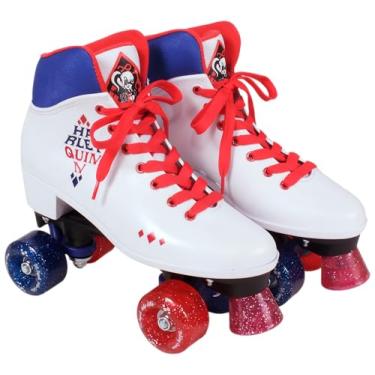 Imagem de Patins Super Herogirls 30-31 Harley Quinn Branco/Vermelho/Azul