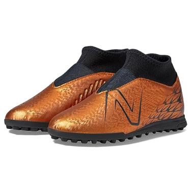 Imagem de New Balance Tênis de futebol infantil Tekela V4 Magique Tf, Cobre/preto, 18
