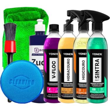 Imagem de Kit Sintra Fast 500ml Vonixx Higicouro 500ml Vonixx Hidracouro 500ml Vonixx V-Floc 500ml Vonixx Zucs 500ml Zacs Acessórios Karbox