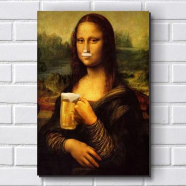 Imagem de Placa Decorativa Em Mdf Com 20X30Cm - Modelo P489 - Monalisa
