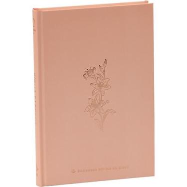 Imagem de Bíblia Ara, Rose Tan, Capa Dura - Almeida Revista E Atualizada - SBB, 