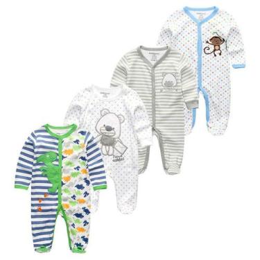 Imagem de Pijamas Kiddiezoom para bebês e meninos com ajuste confortável de algo