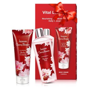 Imagem de Conjunto de gel de banho e banho de banho e creme corporal Vital Luxur