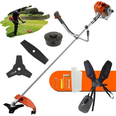 Imagem de Roçadeira Multifuncional Tekna RL430ACNTK 2 Tempos 43cc 1,7HP de Potência Cortador de Grama Com Cabeçote de Nylon + Lâmina 2 Pontas + Lâmina 3 Pontas