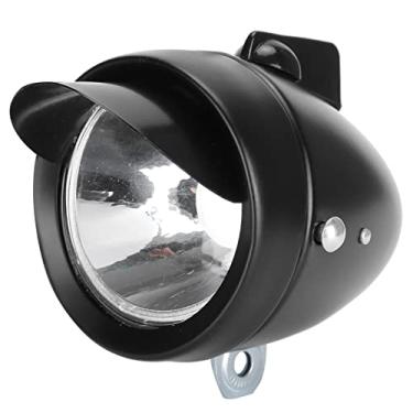 Imagem de Aoresac Luz Dianteira de Bicicleta Vintage, Lâmpada LED de Segurança para Passeios Noturnos, Farol Bicicleta retrô para Acessórios Ciclismo Com Lente Especial, ângulo Visual 160 (Preta)