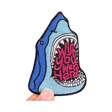 Imagem de Patch Bordado De Gato Borboleta Tigre Estilo Punk Termocolante Para Ro