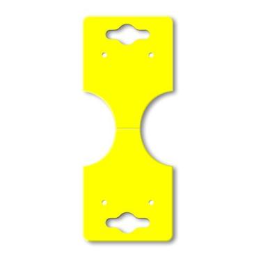 Imagem de Tag Brinco E Pulseira Branco Gravata 200 Unidades - IBEMA, Amarelo