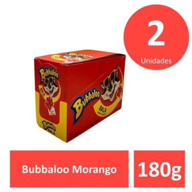 Imagem de Kit c/2 Bala bubbaloo12x15g morango - Mondelez