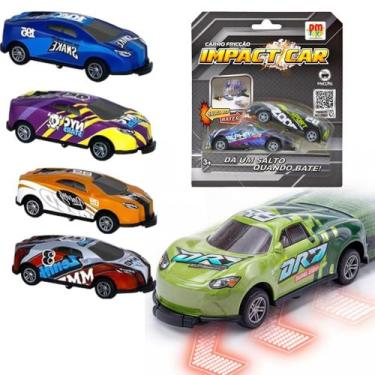 Imagem de Kit 4 Carrinhos Cambalhota Crazy Cars Salto Bate E Pula 360, Sortido