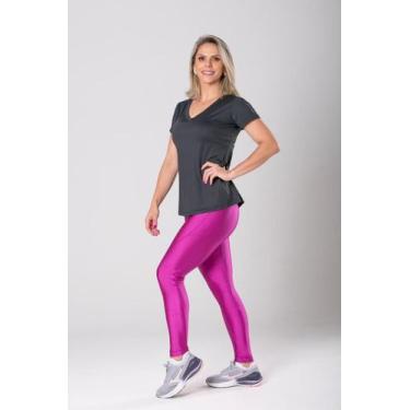 Imagem de Baby Look V Dry Walk Stretch Preta - Get Shape, G